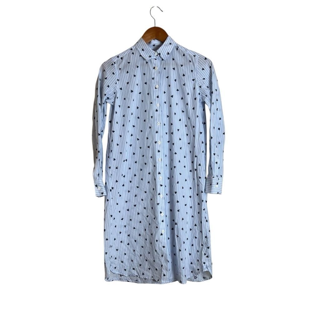 Danielle Fichera heart embroidered sleep shirt dress‎